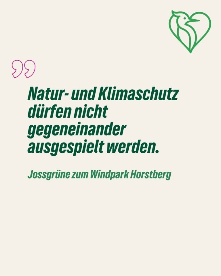 Natur- und Klimaschutz dürfen nicht gegeneinander ausgespielt werden